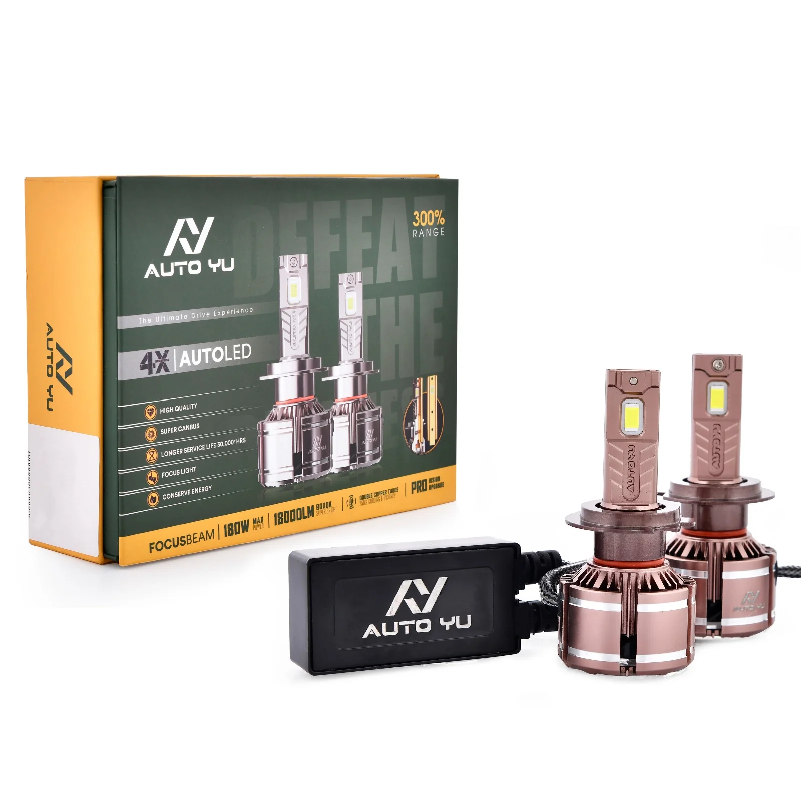 Auto Yu 180Watt LED 18000 Lumens Light Bulb