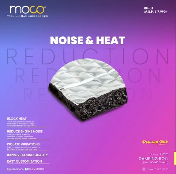 MOCO Engine Damping Roll – Heat, Noise, and Vibration Control 