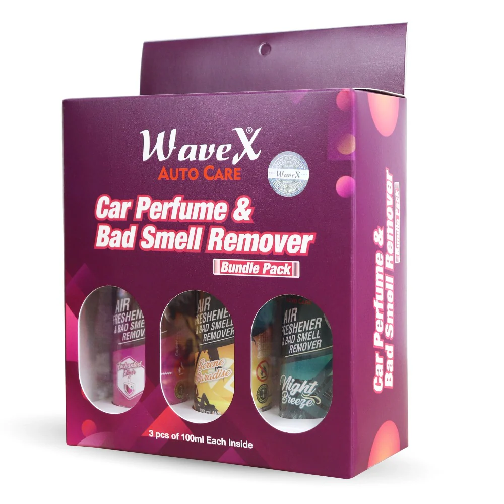 WaveX Air Freshener Car Perfume and Bad Smell Remover Bundle Pack of 3