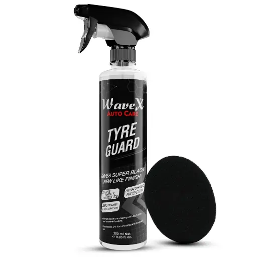 WaveX Tyre Polish for Car and Bike | Gives Lustrous Dark, Long Lasting Super Black Shine