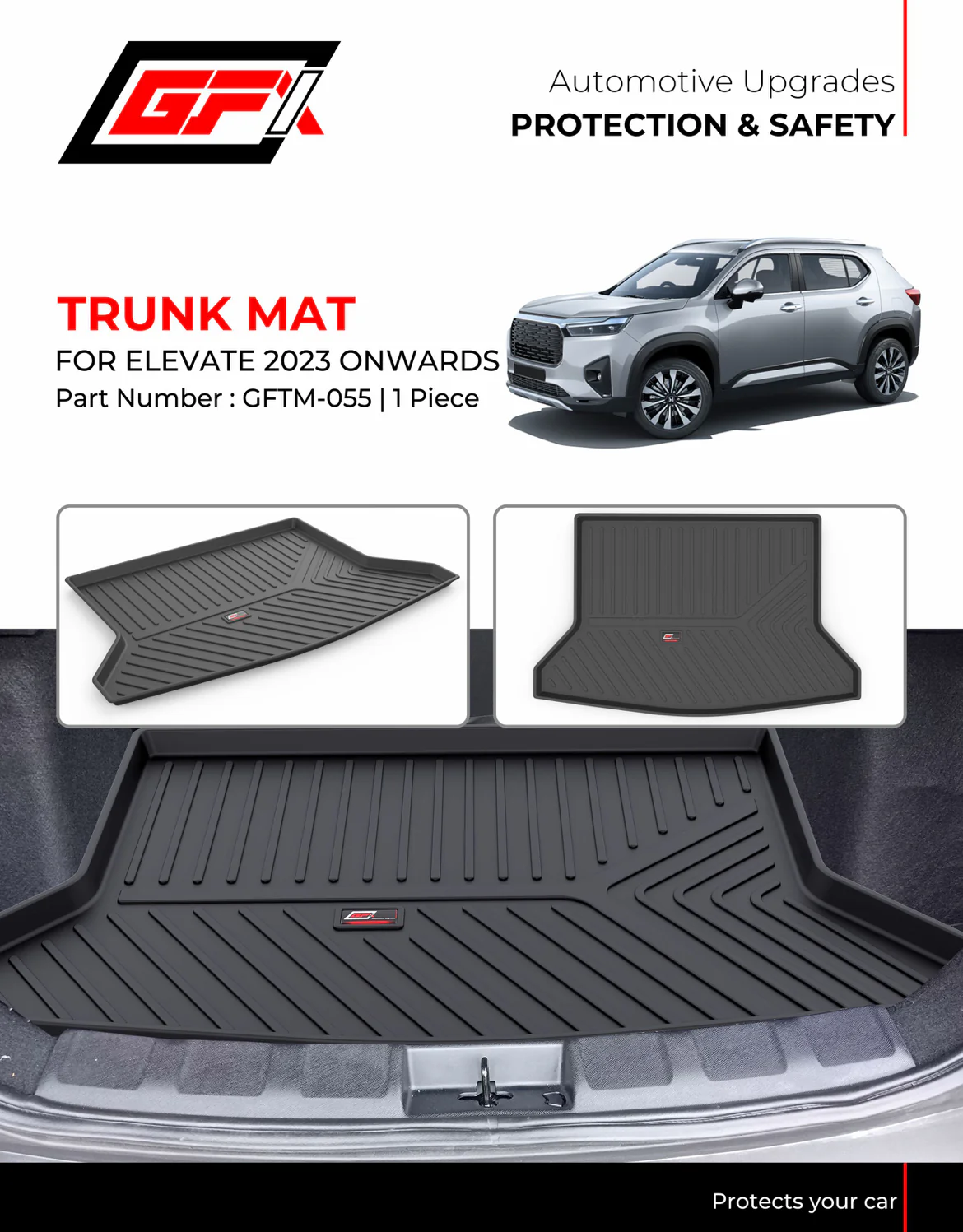 GFX Rear Waterproof Tray Boot Trunk Mat