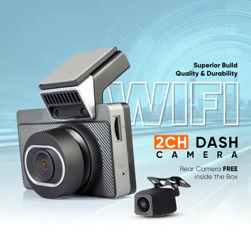 YueMi Ecosystem D3 2CH Wi-Fi 2K Dash Camera with 24-Hour Parking Monitor