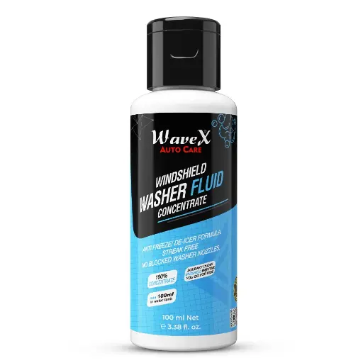 WaveX Windshield Washer Fluid Concentrate 100ml - Anti-Freeze, De-Icing Formula for Car Windshield