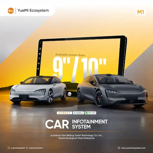 YueMi Ecosystem – M1 Android Car Infotainment System | 2GB RAM + 32GB Storage (DSP)